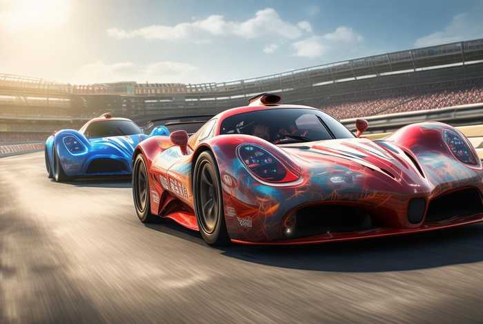 比赛车故事，故事《汽车比赛》