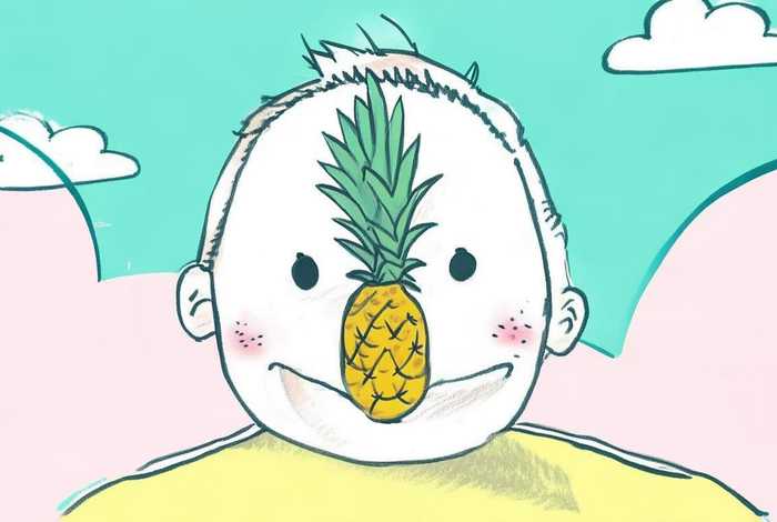 菠萝的儿童图片简单（菠萝的儿童图片简单画法）