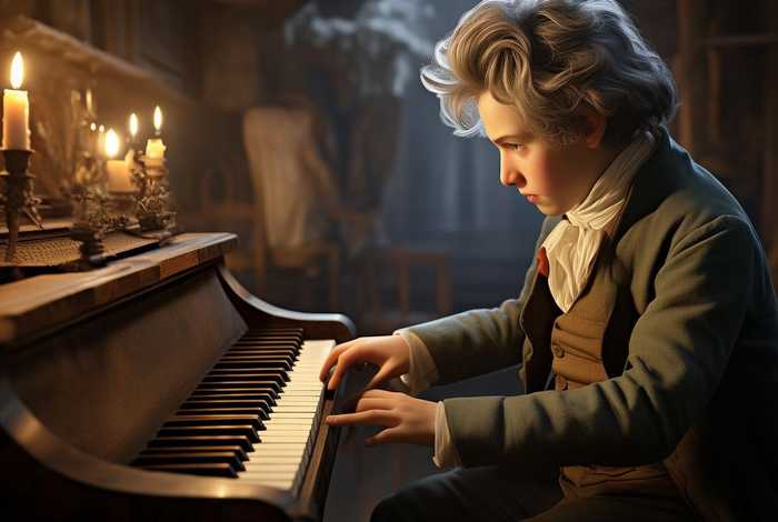 贝多芬童年经历；贝多芬童年经历图片