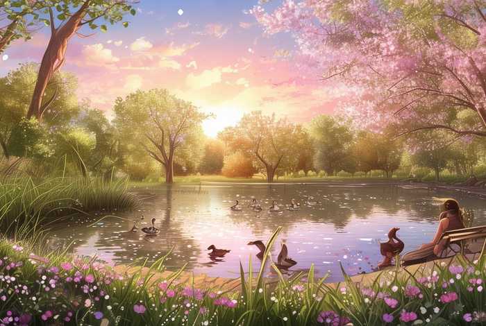 春天的池塘怎么写，春天的池塘怎么写一段话