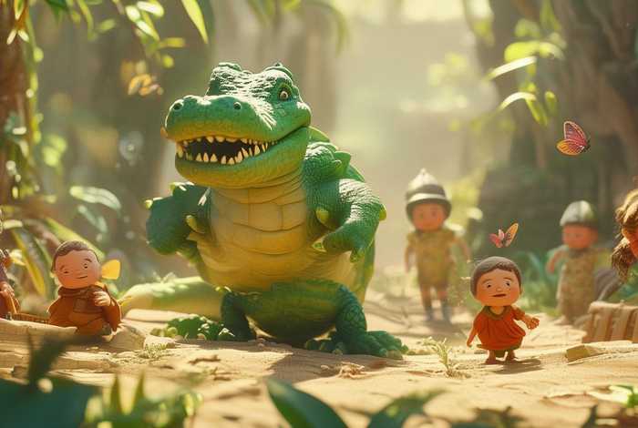 鳄鱼的儿童故事（鳄鱼的幼儿故事）