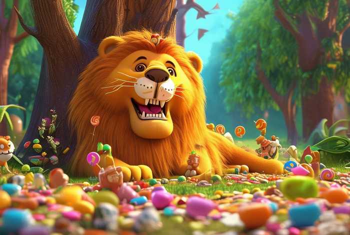 爱吃糖的大狮子绘本故事；爱吃糖的大狮子绘本故事视频