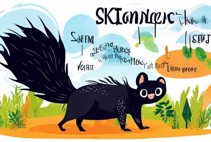 臭鼬科普儿童、臭鼬科普儿童画图片