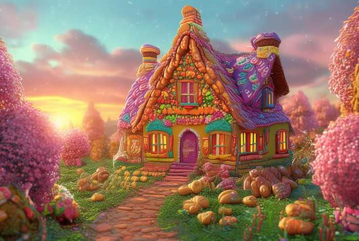 饼干房子格林童话故事；格林童话 饼干房子