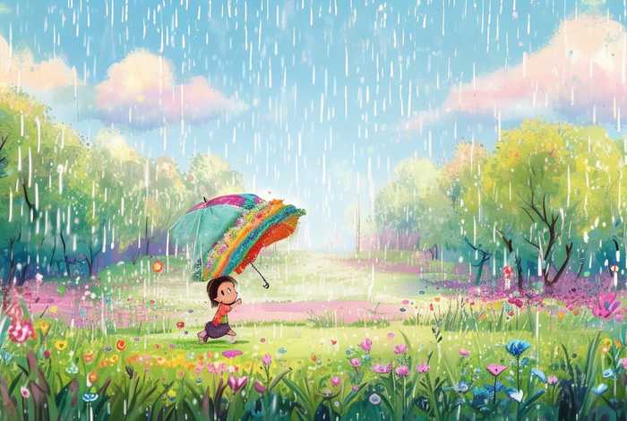 春雨 绘本 - 绘本春雨的色彩