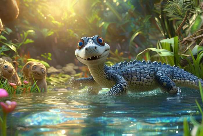鳄鱼故事儿童故事 - 鳄鱼幼儿故事