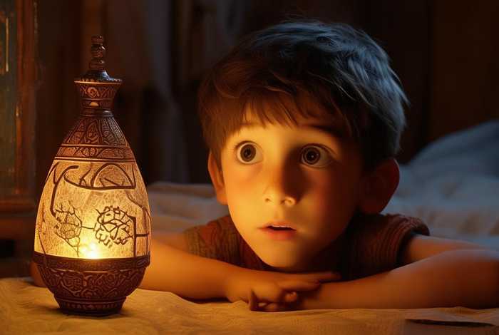 阿拉丁神灯的睡前故事 - 睡前故事 阿拉丁的神灯
