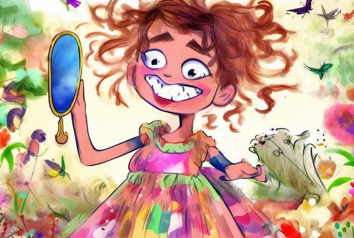 爱臭美的小女孩的故事 - 爱捣蛋的小女孩的故事