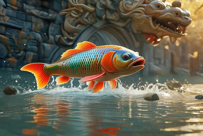 背的故事、小鲤鱼跳龙门3分钟简单又好背的故事