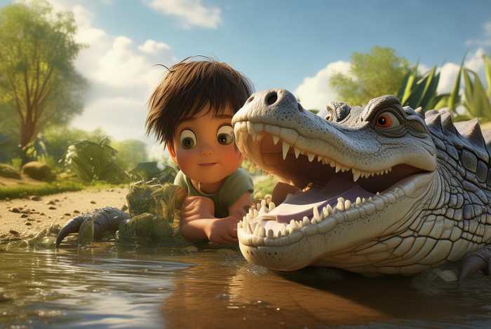 鳄鱼报恩儿童故事、鳄鱼报恩的感人故事