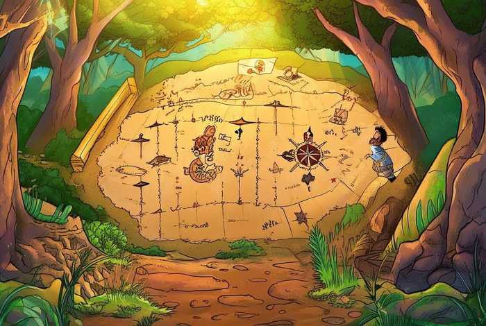 藏宝图绘本故事、关于藏宝图的绘本