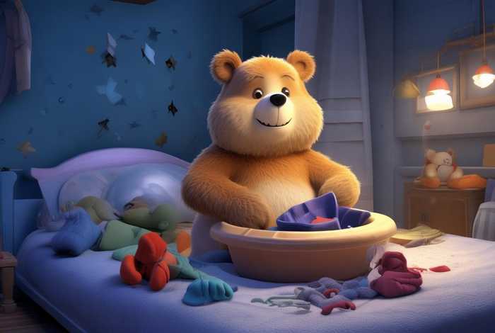 笨笨熊洗袜子睡前故事（幼儿睡前故事洗袜子的小熊）