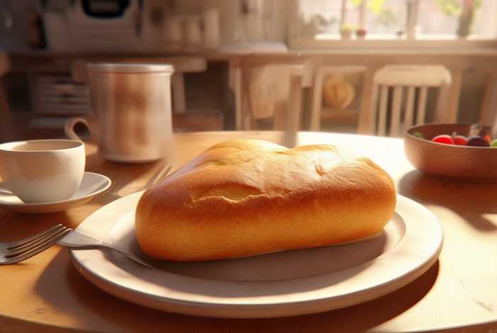 爱心面包早餐(爱心形状的面包) 爱心面包早餐(爱心形状的面包)