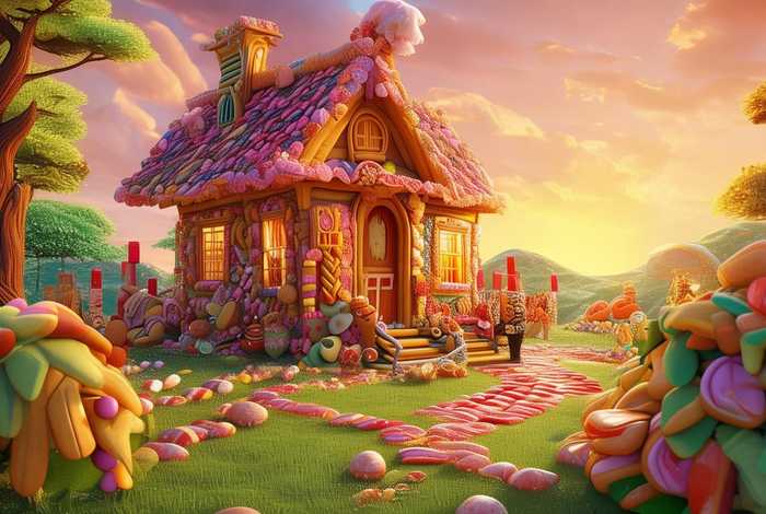 饼干房子格林童话故事；格林童话 饼干房子
