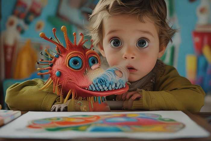 鼻子里的大怪物儿童故事 - 鼻子里的大怪物绘本故事教案