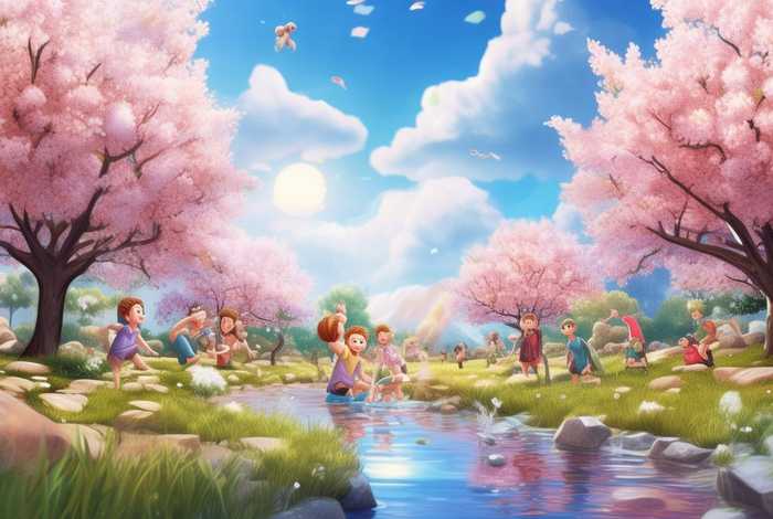 春天的故事儿童绘画 春天的故事幼儿绘画