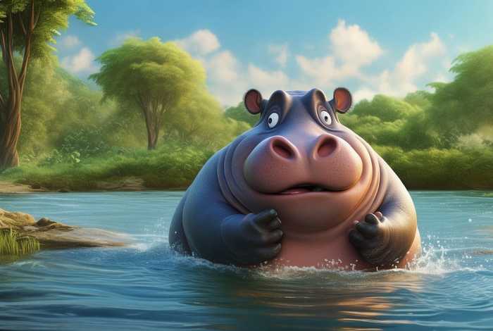 爱打嗝的河马故事 - 爱打嗝的河马故事视频
