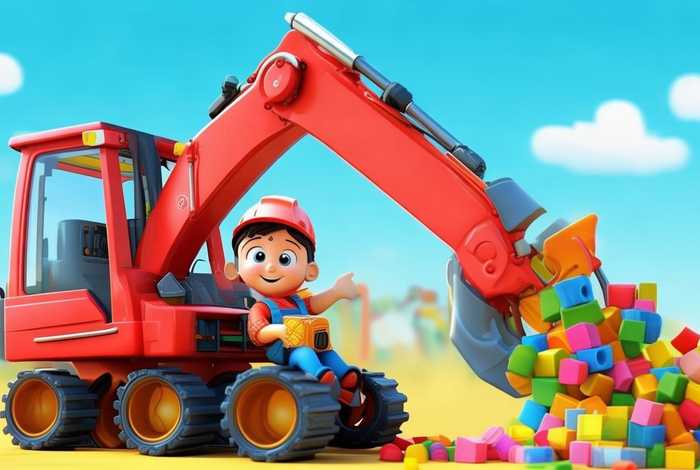 铲车小孩的视频而且是动画片（少儿铲车动画视频）