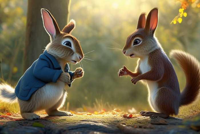 比得兔松鼠吵架的故事；比得兔松鼠吵架的故事在线听