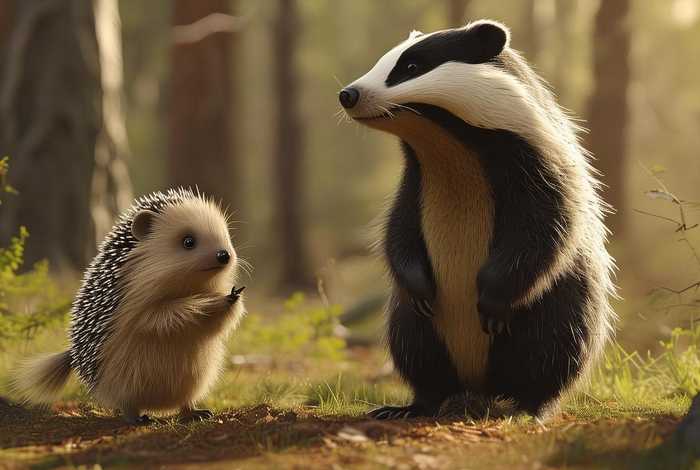 称赞这个故事；称赞这个故事里,小刺猬称赞小獾具有怎样的品质
