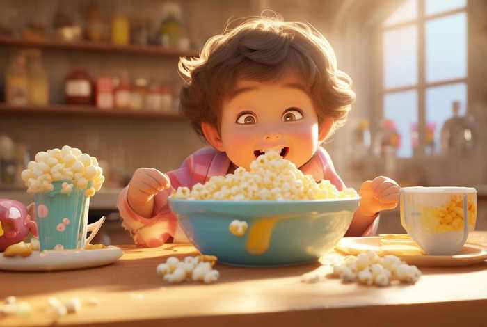爆米花儿童可以吃吗 爆米花儿童可以吃吗早餐