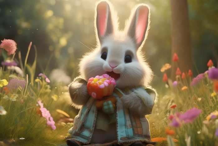 爱吃糖的小兔故事（爱吃糖的小兔故事图片）
