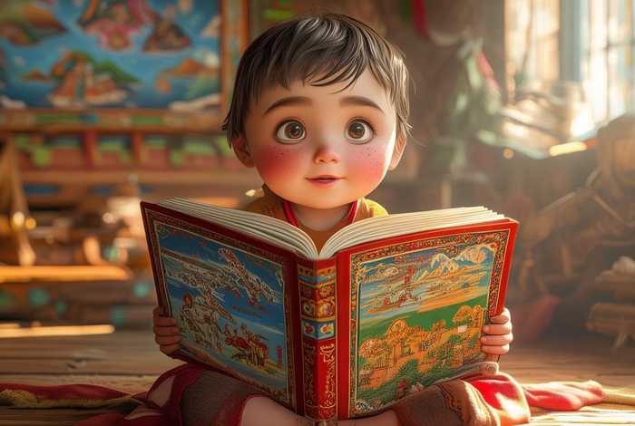 藏文儿童故事字体图片 - 藏文故事书图片 藏文儿童故事字体图片 - 藏文故事书图片