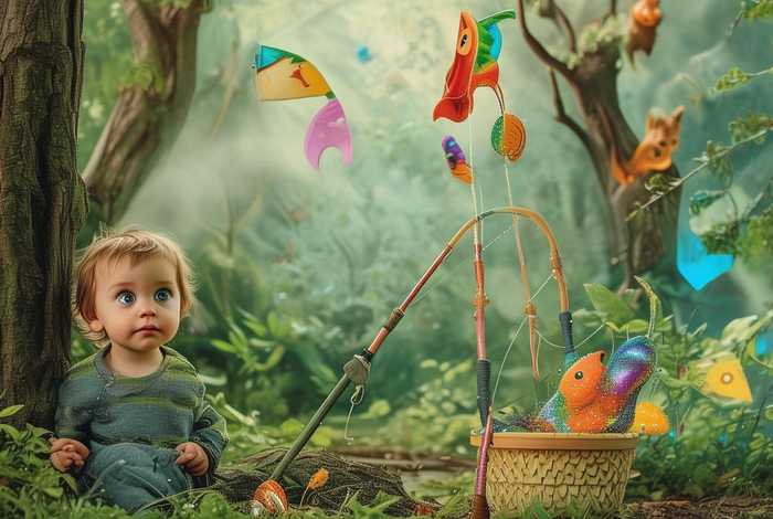 钓鱼竿儿童故事、钓鱼竿的故事幼儿