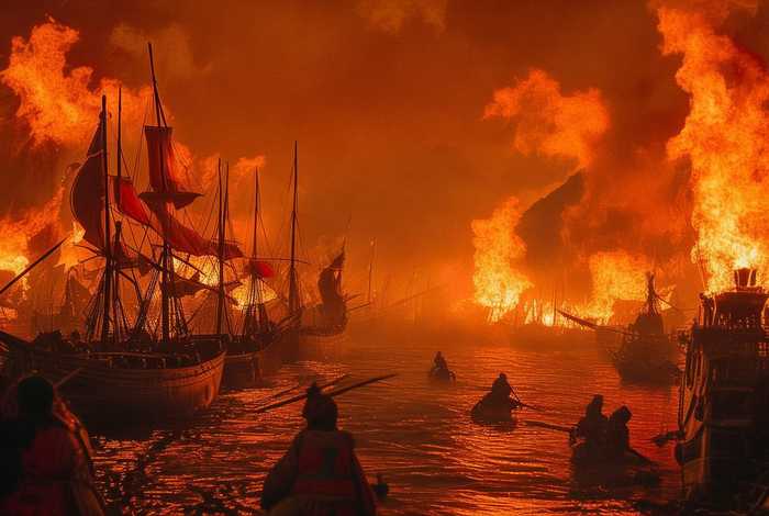 赤壁之战绘本故事（赤壁之战绘本故事图片）