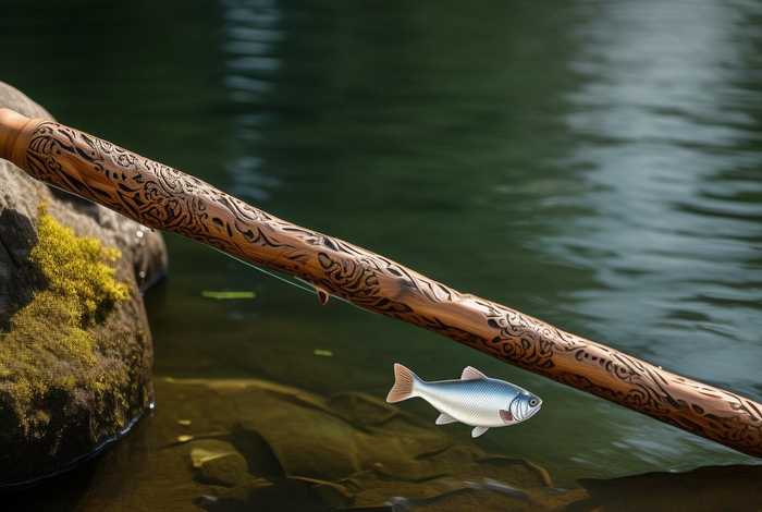 钓鱼竿的故事、钓竿和鱼的故事