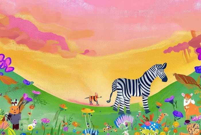 斑马故事绘本图片，斑马故事绘本图片大全