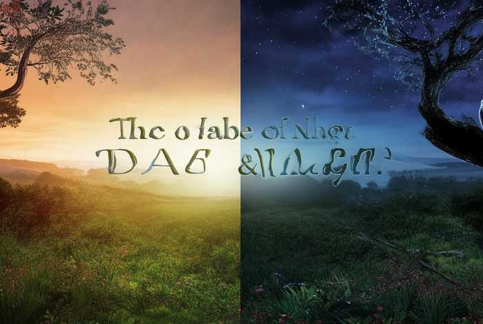 白天和黑夜的寓言故事（白天和黑夜的寓言故事是什么）