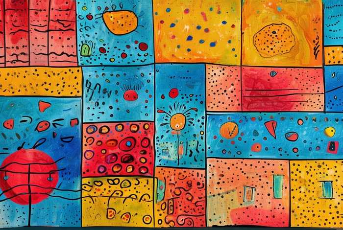 点线面的儿童画（点线面的儿童画怎么画）