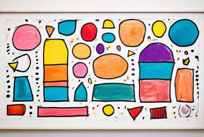 点线面幼儿画、点线面装饰画幼儿简笔画