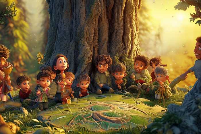 的儿童故事 - 儿童的做法 的儿童故事 - 儿童的做法