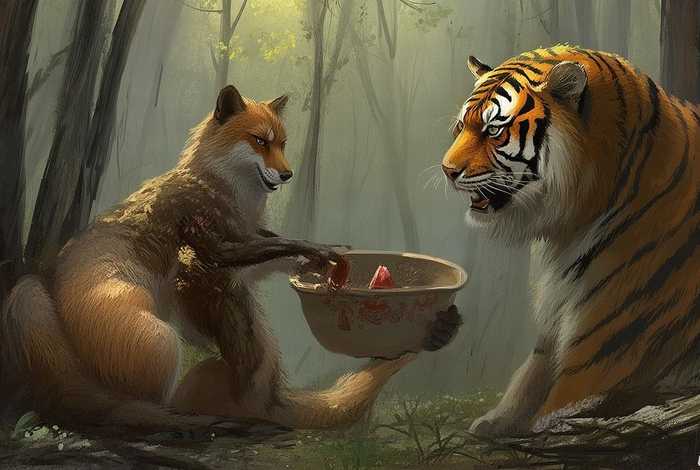 调虎离山童话成语故事（成语故事20《调虎离山》）