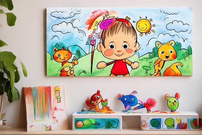 榜样儿童画 - 榜样的儿童画