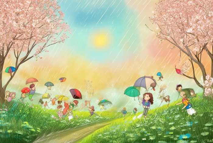春雨儿童绘本故事 春雨的绘本故事 春雨儿童绘本故事 春雨的绘本故事