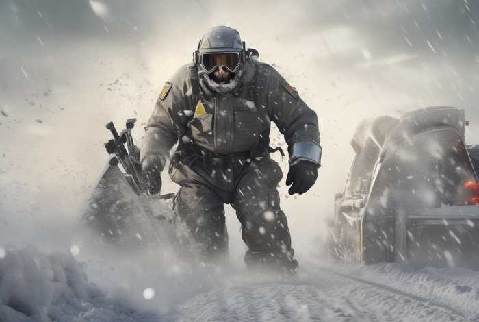 铲车大汉和大雪的故事；铲车大汉和大雪的故事简介