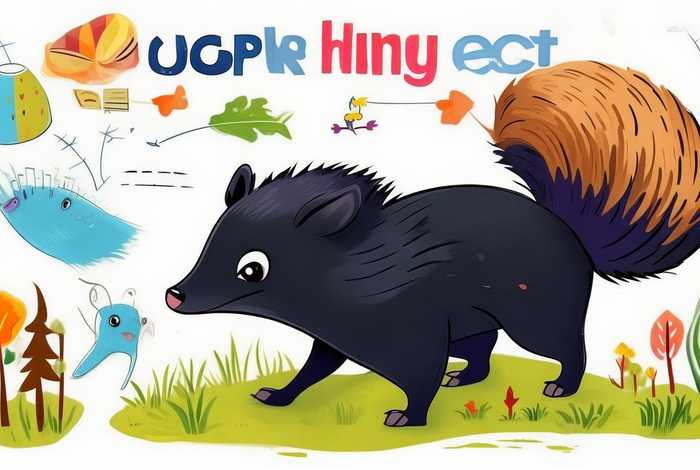 臭鼬科普儿童、臭鼬科普儿童画图片