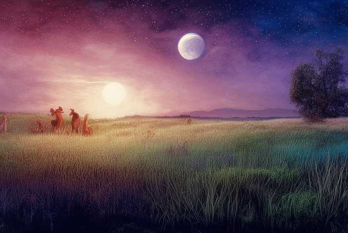 白天和黑夜的寓言故事，白天和黑夜的寓言故事图片