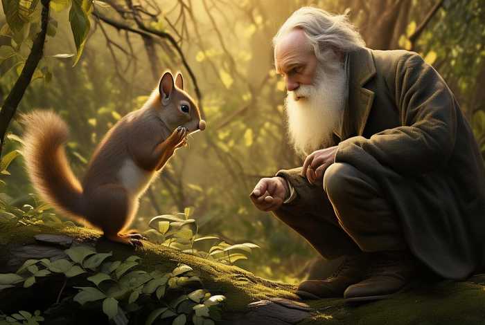 达尔文和小松鼠的故事 达尔文和小松鼠的故事有哪些