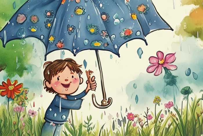 春雨儿歌绘本，春雨儿歌绘本图片