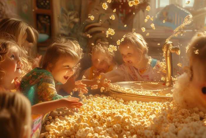 爆米花故事幼儿；幼儿有关爆米花故事