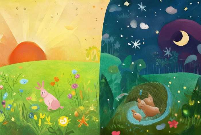 白天和黑夜绘本故事、白天和黑夜的绘本故事 白天和黑夜绘本故事、白天和黑夜的绘本故事