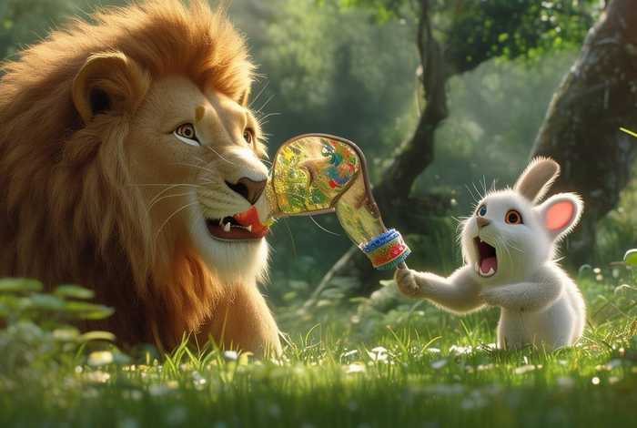 聪明的小白兔的故事 聪明的小白兔的故事狮子问口臭 聪明的小白兔的故事 聪明的小白兔的故事狮子问口臭