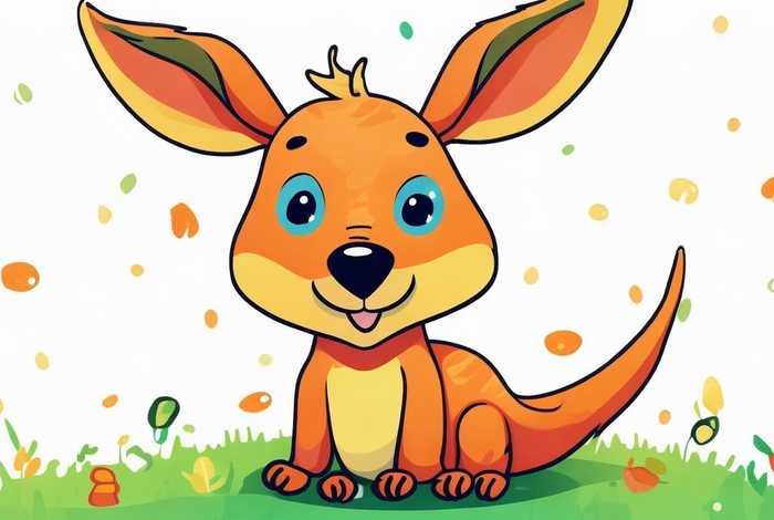 袋鼠儿童画简单画法 袋鼠儿童画简单画法图片