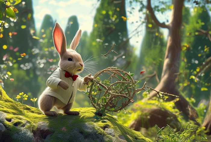 聪明的小兔故事绘本图片（聪明的小兔故事绘本图片高清）