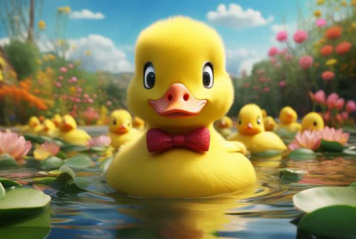 聪明的小黄鸭儿童故事;幼儿故事聪明的小鸭子绘本 聪明的小黄鸭儿童故事;幼儿故事聪明的小鸭子绘本