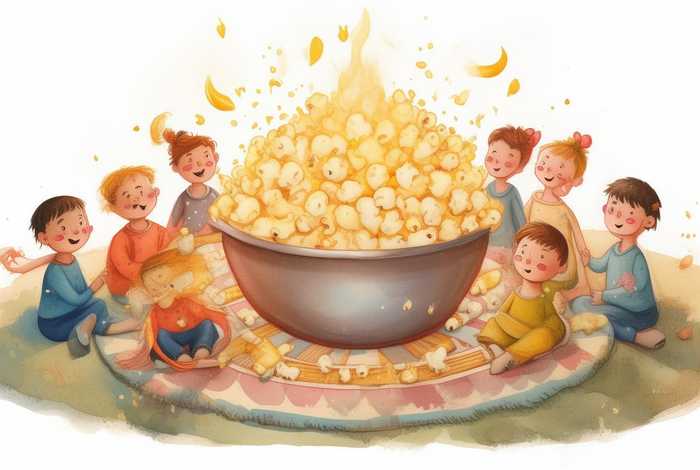 爆米花儿童故事，爆米花故事幼儿